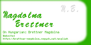 magdolna brettner business card